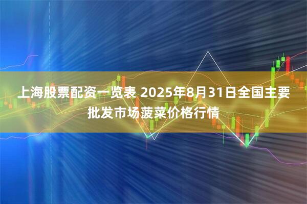 上海股票配资一览表 2025年8月31日全国主要批发市场菠菜价格行情
